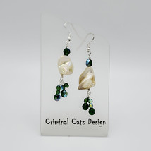 Mother of Pearl Earrings &quot;Florence by Night&quot; - £11.88 GBP