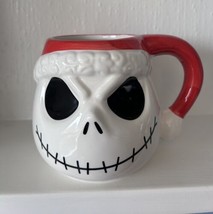 Disney Jack Skellington Nightmare Before Christmas Santa Coffee Mug Tim Burton - £17.23 GBP