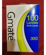 Gmate 100 Sterile Lancets 30G Blood Sugar Diabetes Testing  - £7.40 GBP