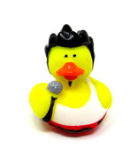 Rock Star Rubber Duck 2&quot; Singer Microphone Squirter Musician Band Spa Ba... - £6.38 GBP