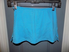 Lands End Swim Suit Skirt Blue Polka Dot With Bikini Bottoms Size 10 Gir... - $23.75