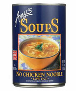 Amy&#39;s Organic Low Fat No Chicken Noodle Soup, 14.1 oz Can, Case of 12 vegan - $1,596.38 MXN
