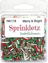 Buttons Galore Sprinkletz Embellishments 12g-Merry &amp; Bright - £11.61 GBP