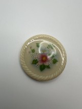 Vintage Avon Ceramic Flower Brooch 4cm - £11.87 GBP