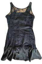 Pearl Georgina Chapman Women&#39;s Drop Waist Mini Lace Dress w/Ruffle Skirt... - $29.69