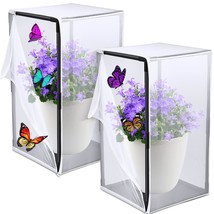 2 Pcs Monarch Butterfly Habitat Cage 30 Inch Tall Butterfly Enclosure Bu... - $80.99