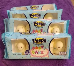 Lot of 4 Packs - Peeps Marshmallow Chicks Candy PARTY CAKE - £4.71 GBP