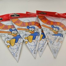 (4x) Mickey Disney Kids Party Express Donald Duck Party Flags 12ft/each ... - £19.82 GBP