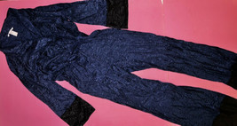 NWT Victoria&#39;s Secret XS,M ROMPER lounge wear zebra navy blue black - £77.86 GBP