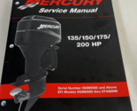 Mercury 135/150/175/200HP  HP Service Manual 90-878079R01 START S/N 0G96... - $129.99