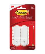 Command Medium Wire Hooks White 2 Hooks 4 Strips 17068ES-2PK - €9,13 EUR Command Medium Wire Hooks White 2 Hooks 4 Strips 17068ES-2PK - €9,13 EUR