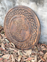 Escudo vikingo - Mjolnir de madera medieval Thor Martillo nórdico Guerrero... - £118.96 GBP