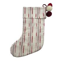 Hearth & Hand Magnolia Christmas Stocking - Red and White Stripe with Poms - $532.46 MXN Hearth & Hand Magnolia Christmas Stocking - Red and White Stripe with Poms - $532.46 MXN