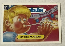 On Fire Mariah Garbage Pail Kids Trading Card 2003 GPK Sticker - $1.98