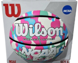 Wilson Composite Leather NCAA Legend Gold Series Basketball Pink Blue Gr... - $37.99