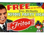 Don McNeill&#39;s FRITOS Kiddie Party Ideas Booklet 1957 - $34.61