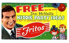 Don McNeill&#39;s FRITOS Kiddie Party Ideas Booklet 1957 - £27.67 GBP