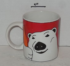 Vintage 1996 Gibson Coca Cola Polar Bear Coffee Mug Cup Ceramic - $14.58