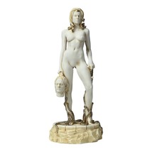 Medusa with Head of Perseus Me Too movement Statue Sculpture Aged Color ... - $79.10