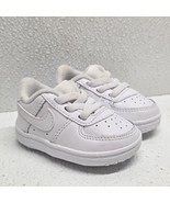 Nike Force 1 Crib CB White Baby Shoes Sneakers 2C Excellent Condition  - $547.14 MXN