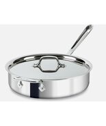 All-Clad D3 Stainless 3-ply Bonded Cookware, Saute Pan with lid, 3 quart... - $127.71