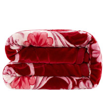 Red Crystal Velvet Plush Mink Blanket Printed Heavy Blanket King - £104.38 GBP