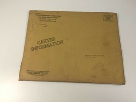 1954 Carter Carburetor Service Information Bulletin Chevrolet Cadillac C... - $24.99