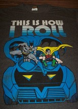 Vintage Style Dc Comics Batman And Robin Batmobile We Roll T-Shirt Small New - £19.56 GBP