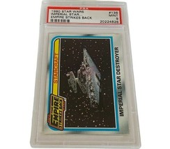 Star Wars Trading Card vtg PSA 9 Mint #136 Imperial Star Destroyer Starc... - $296.95