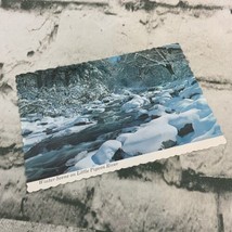 Vintage Collectible Postcard Winter Scene On Little Pigeon River Snow Water - £5.51 GBP