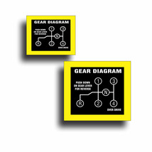 2X Transmission Shift Pattern Decal Sticker Manual fits Volkswagon Bug B... - £11.07 GBP