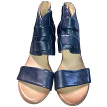 Miz Mooz Leather Heeled Brennan Sandals Midnight EU 38 (7.5-8) - £39.89 GBP