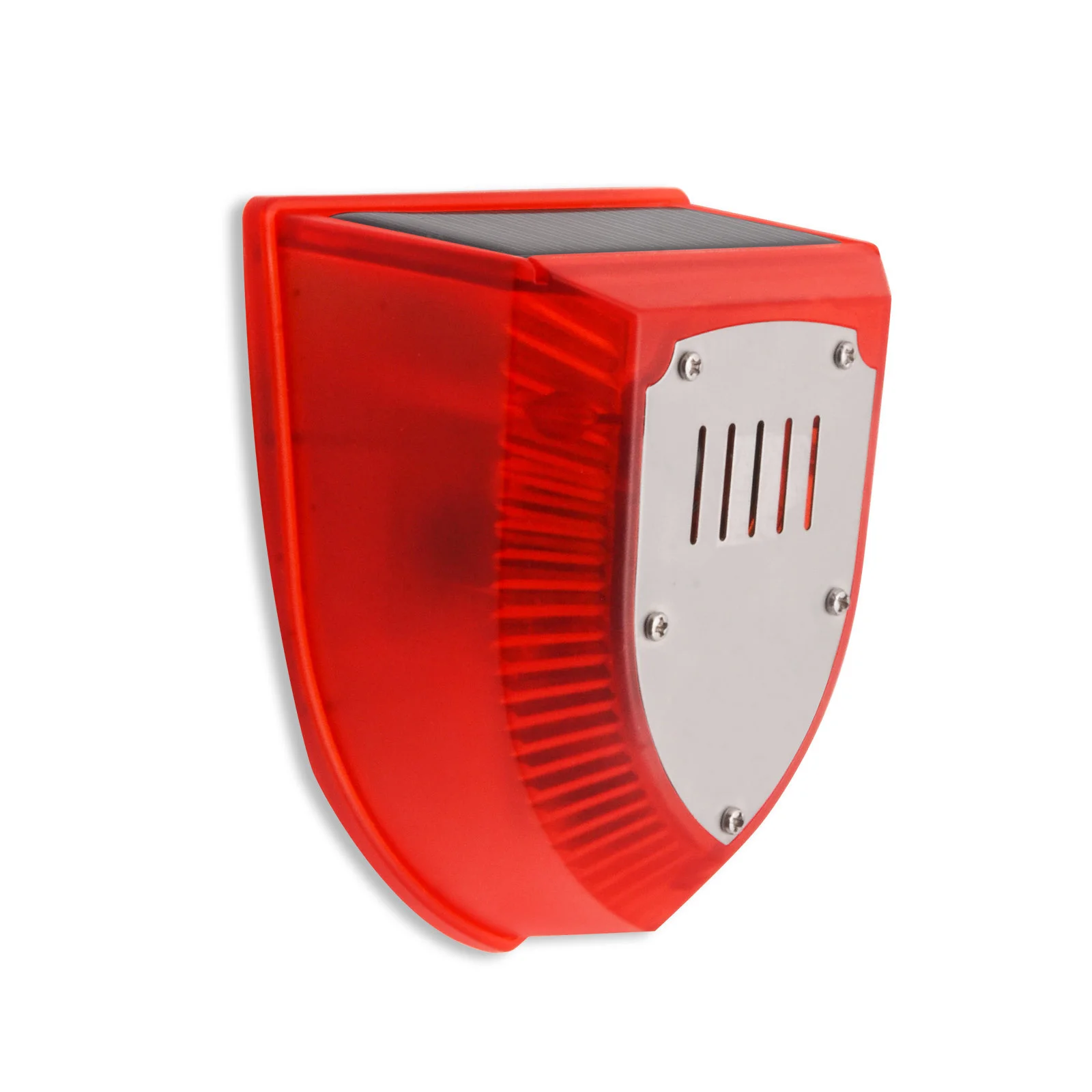 Solar Security Alarm Lights 129dB shot Sounds Dog Bar Sound Light Strobe Warning - £90.52 GBP