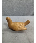 Vintage Small Handmade Carved Wooden Bird Figurine 6.5&quot; - $11.98