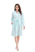 RH Women Robe Long Knit Bathrobe Soft Sleepwear Ladies Loungewear S-3XL RHW4009 - £15.22 GBP