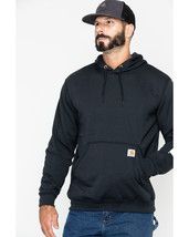 Carhartt Men&#39;s Loose Fit Midweight Logo Sleeve Graphic Hooded Sweatshirt - £41.75 GBP