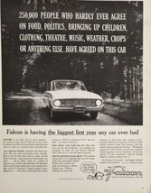 1960 Print Ad Ford Falcon Most Successful New Car Snoopy Cartoon Character - £13.37 GBP