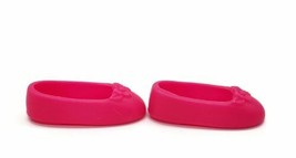 Barbie Mattel Flower Hot Pink Flats Shoes Doll Clothing Accessories Mala... - £7.78 GBP
