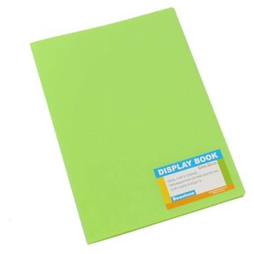 Bantex Tropical Fixed Display Book (20-pocket) - Lime - $16.16