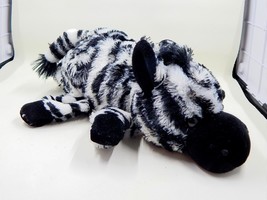 Caltoy Hand Puppet Zebra Plush Stuffed Toy Animal Black White - £12.57 GBP