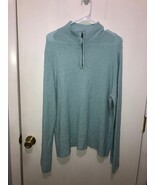 Columbia Womens Knit 1/4 Zip Mock Neck Sweater Womens SZ XL Light Blue - €9,47 EUR