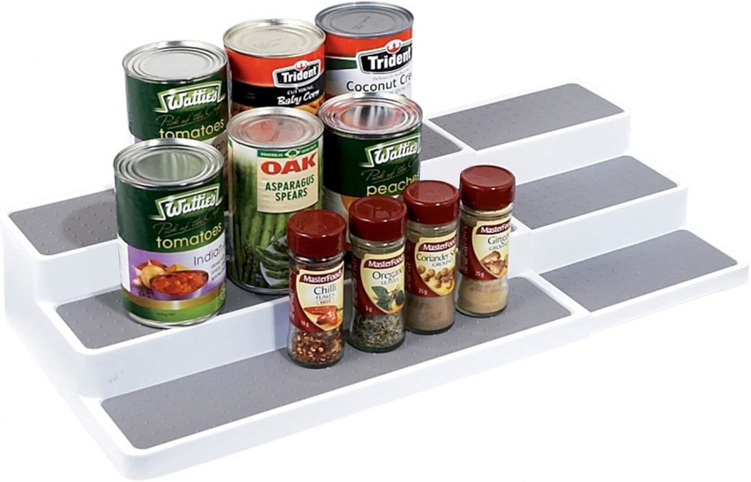 Ycoco 3-Tier Expandable Spice Rack Step Modern Design Waterproof And Non... - $35.97