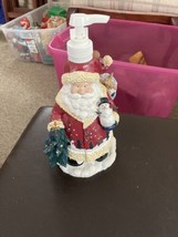 JcPenny Home Collection 2001 Resin Santa Claus Lotion Dispenser Christmas Decor - £6.01 GBP