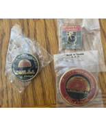 Hotter N Hell Pins Set Lot 3 Vintage NEW Sealed 1991 90s Metal Bike Texa... - $27.09 CAD