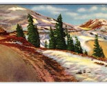 Timberline in Rocky Mountains Colorado CO Linen Postcard S8 - $3.15