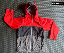 THE NORTH FACE Red Grey Black Winter 2in1 Fleece &amp; Shell Jacket Coat Lar... - £62.14 GBP