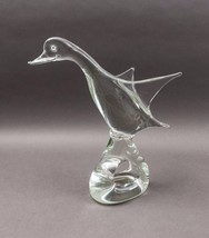 Licio Zanetti Italy Hand Blown Murano Art Glass Goose Duck Bird Sculpture 12.5 &quot; - £393.17 GBP