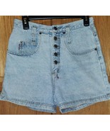LEI Vintage Y2K Jean Shorts Women&#39;s Size Small (29x3) Blue Denim Button ... - $20.03 CAD