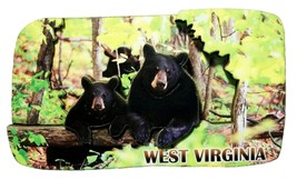West Virginia with Black Bears Artwood Fridge Magnet - £6.36 GBP