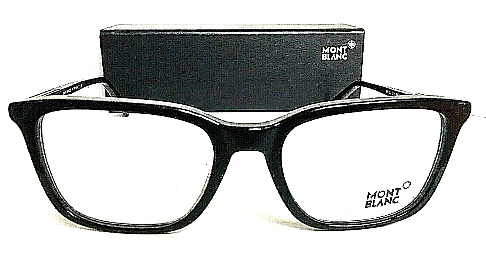 New MONTBLANC MB 544 001 54-19-145 Black Rx-able Men's Eyeglasses Frame Italy - $252.99